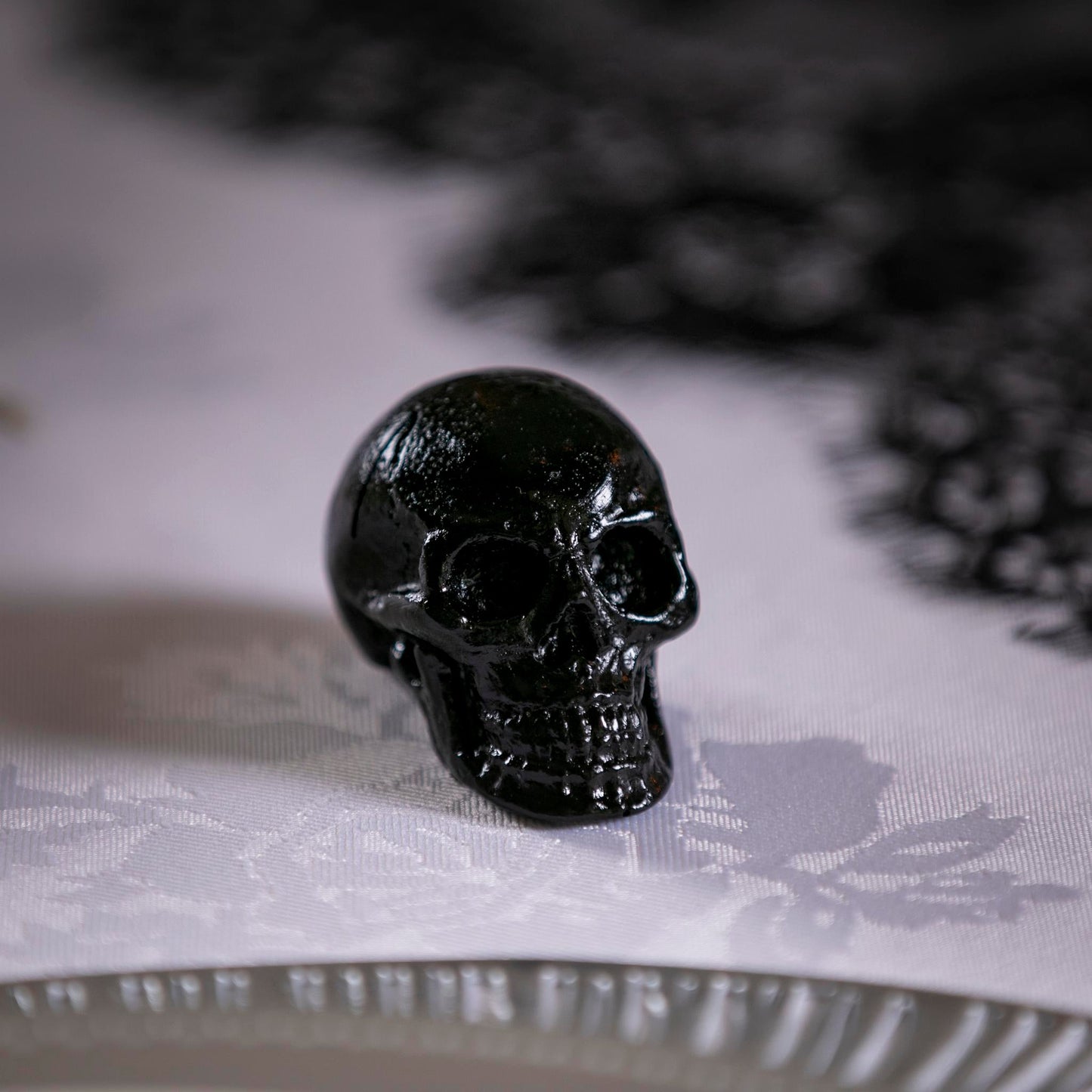 Black Skull Placecard Holder - Tableday