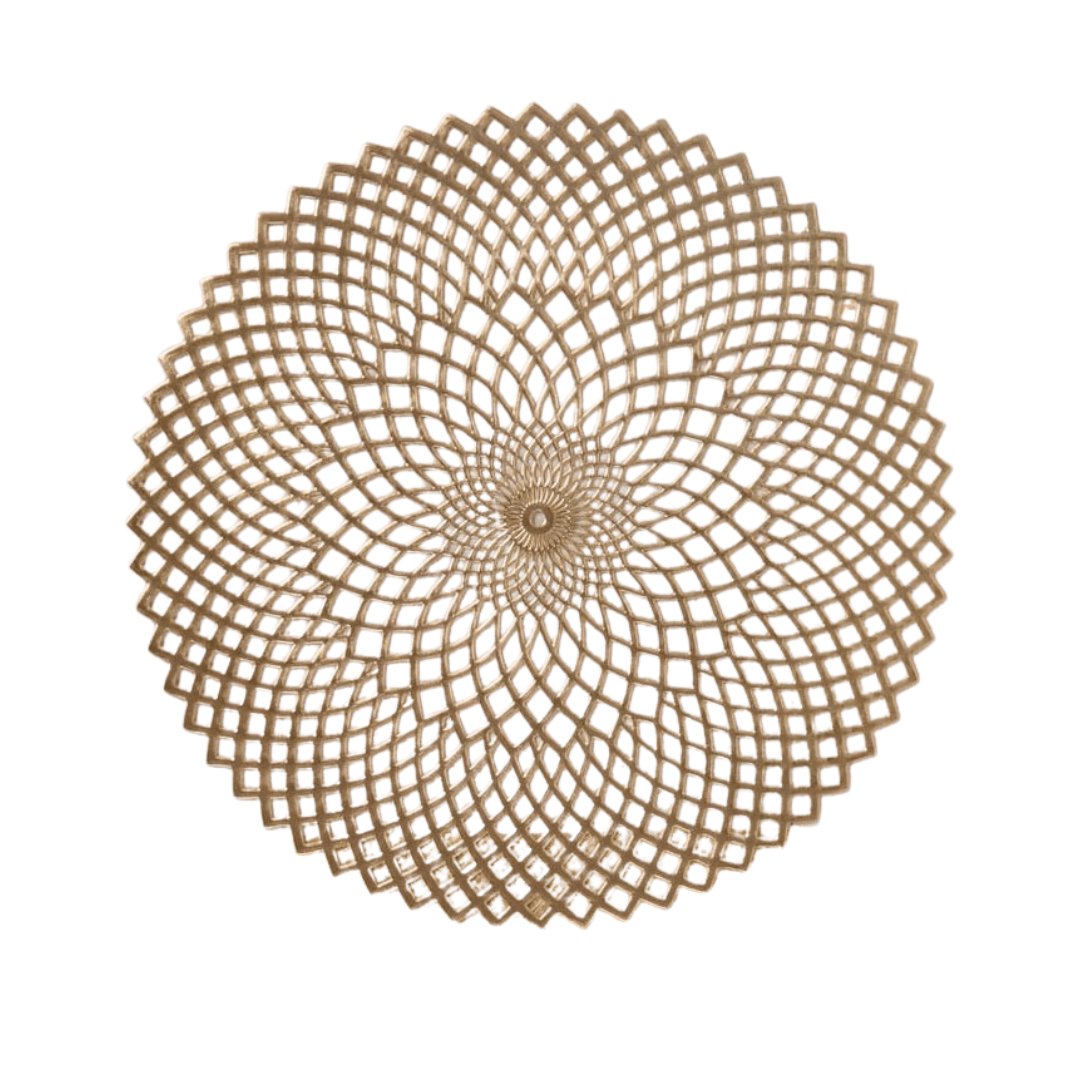 Gold Openwork Placemat - Box of 100 - Bulk - Tableday