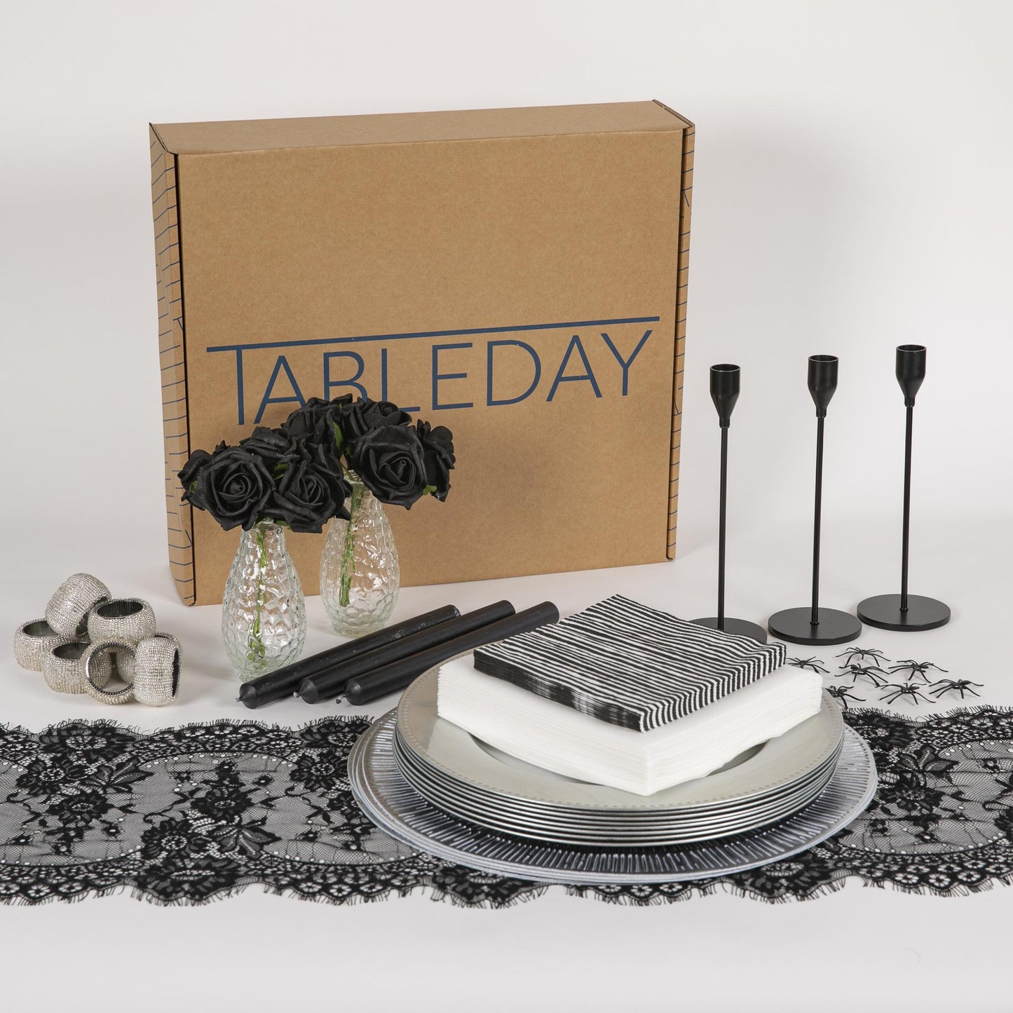 Gothic Halloween Table Setting Kit - Tableday