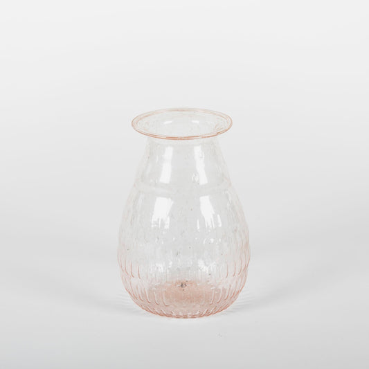 Pink Recycled Glass Midi Bud Vase - Tableday