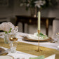 Set of Two Gold Taper Candlesticks - Tableday