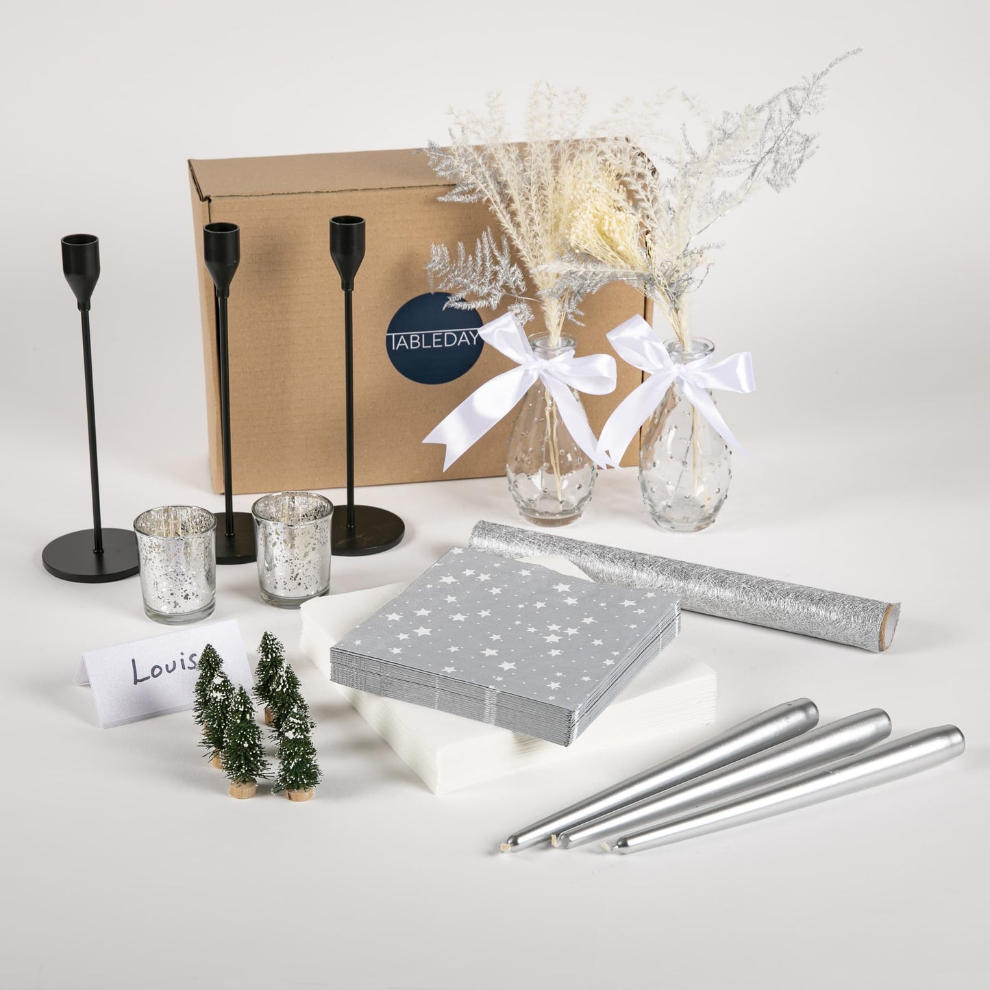 Winter Wonderland Christmas Centrepiece Kit - Tableday