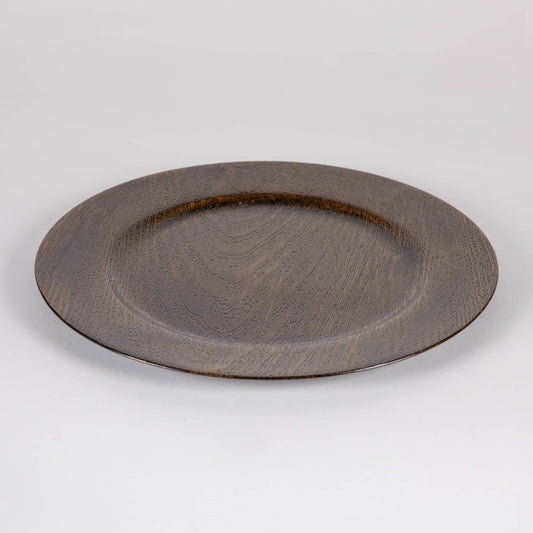 Wood Effect Charger Plate - Tableday